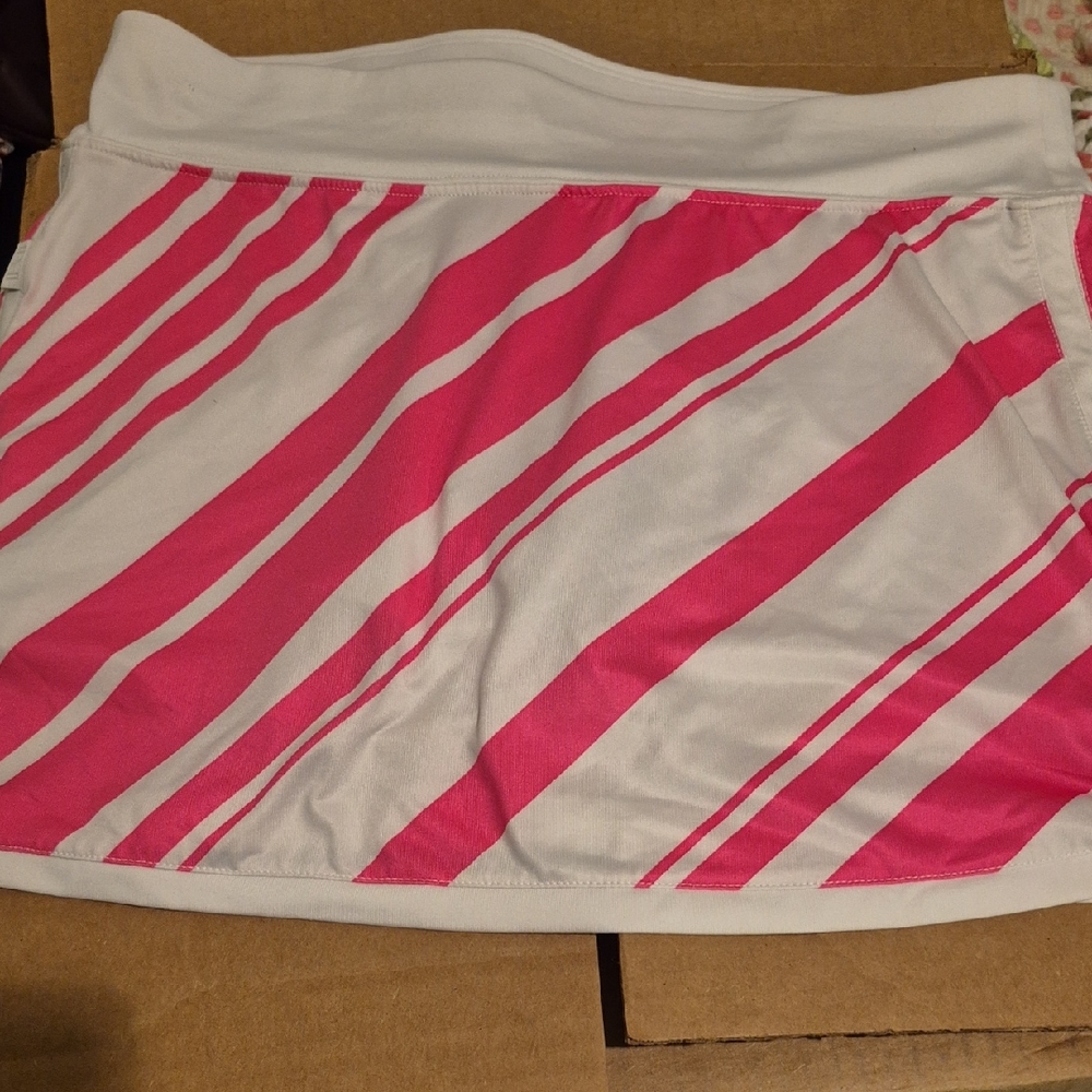 Nike Pink and White Women's Skort